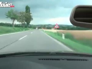 Funmovies german girl giving head in a car and swallows cum